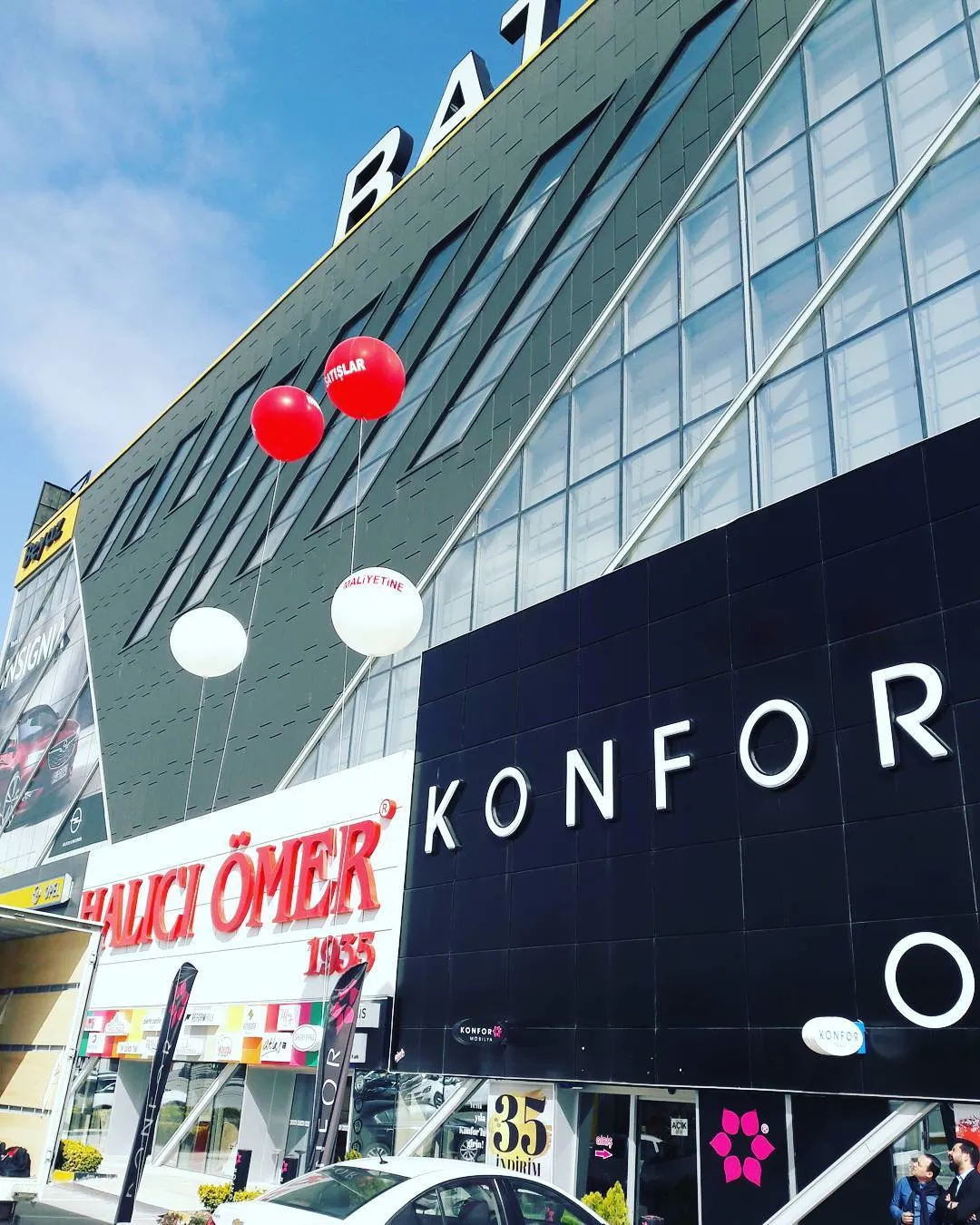 Baby shower mavi beyaz balon Ankara